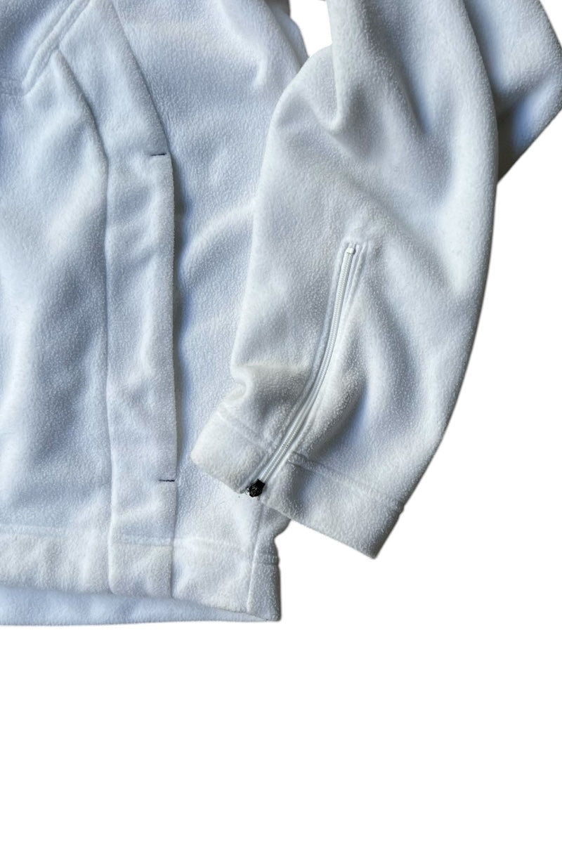 Y2K EARLY 00'S FLEECE HOODIE / WHITE [SIZE: M USED]
