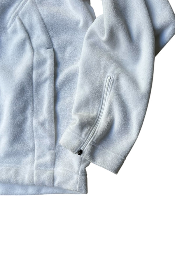 Y2K EARLY 00'S FLEECE HOODIE / WHITE [SIZE: M USED]