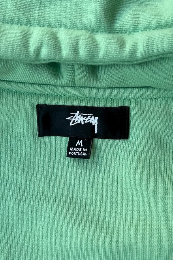 MADE IN PORTUGAL AUTHENTIC WORK GEAR DOUBLE ZIP HOODIE SWEATSHIRT / GREEN [SIZE: M USED]