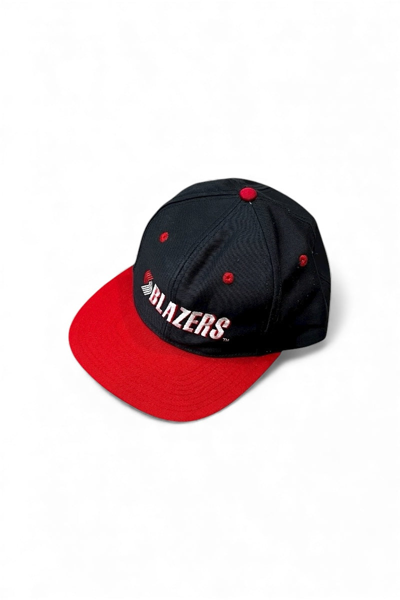 90'S NBA TRAIL BLAZERS 6 PANEL CAP / BLACK [SIZE: ONE SIZE USED]