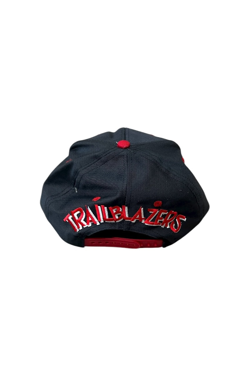 90'S NBA TRAIL BLAZERS 6 PANEL CAP / BLACK [SIZE: ONE SIZE USED]