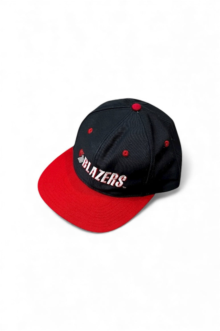 90'S NBA TRAIL BLAZERS 6 PANEL CAP / WHITE [SIZE: ONE SIZE USED]