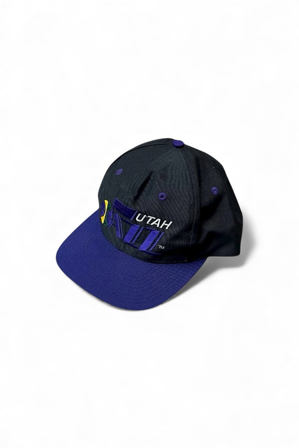 90's NBA UTAH JAZZ 6 PANEL CAP / BLACK [SIZE: ONE SIZE USED]
