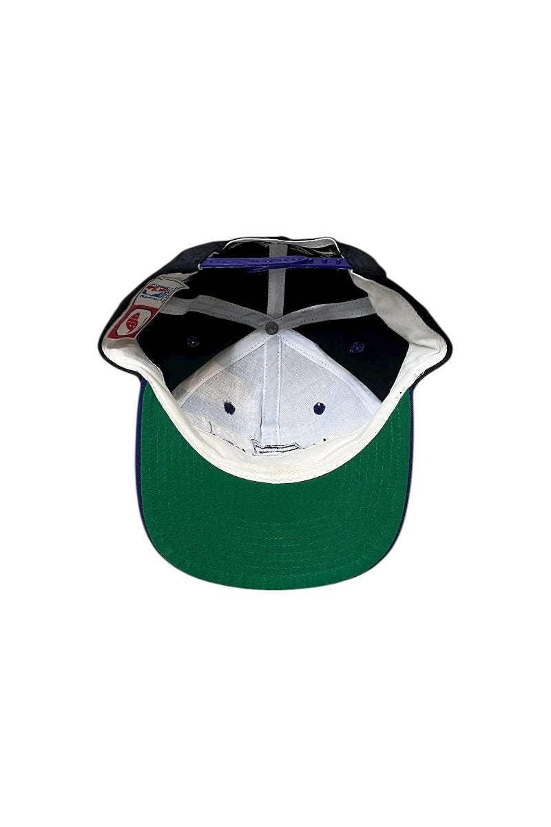 90's NBA UTAH JAZZ 6 PANEL CAP / BLACK [SIZE: ONE SIZE USED]