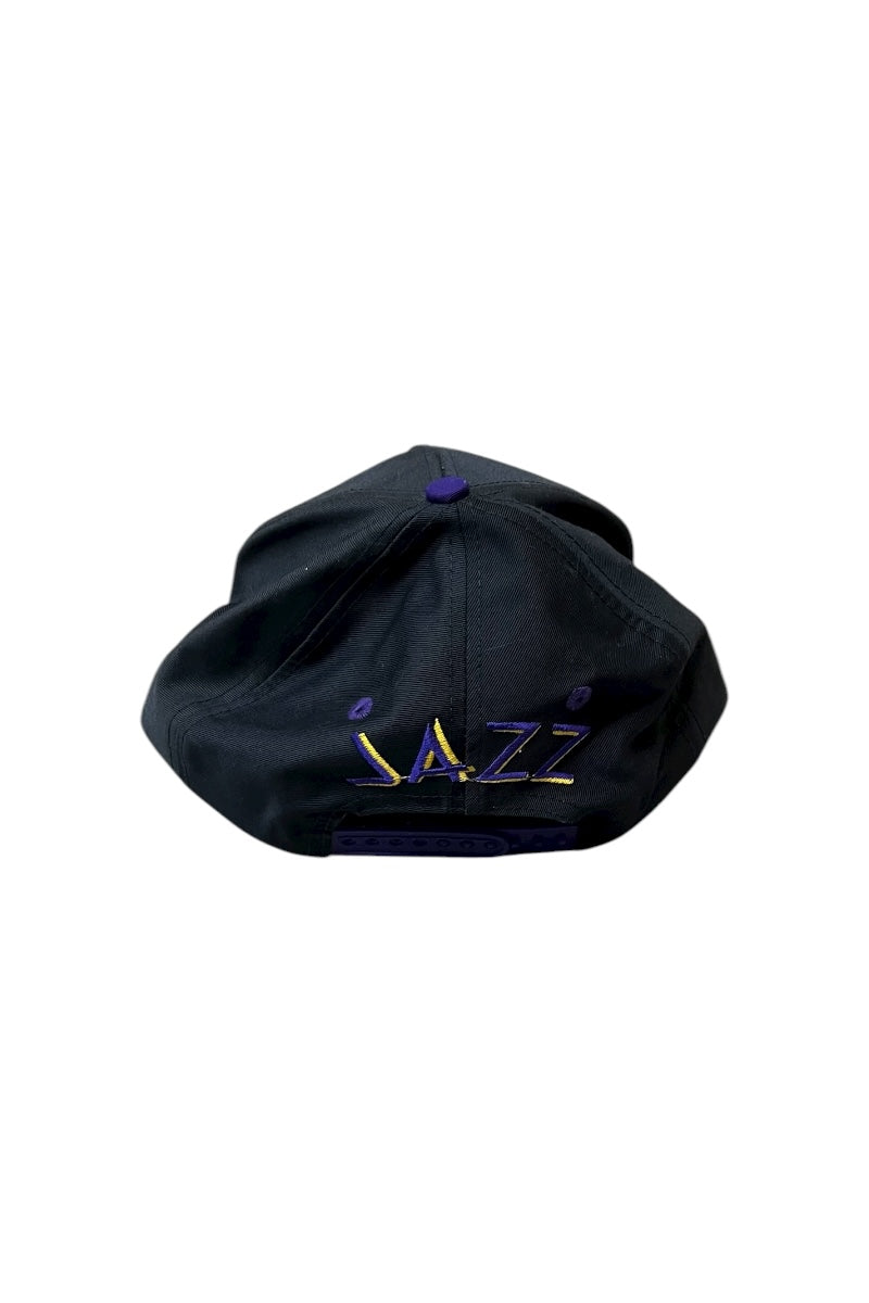 90's NBA UTAH JAZZ 6 PANEL CAP / BLACK [SIZE: ONE SIZE USED]