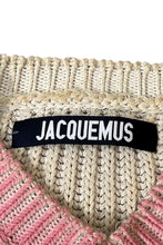 画像をギャラリービューアに読み込む, MADE IN ITALY V-NECK COTTON SWEATER / PINK [SIZE: M USED]
