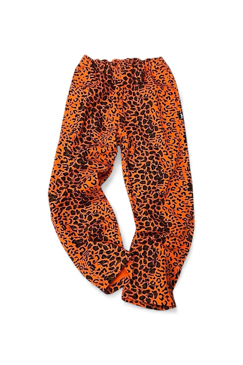 MADE IN TURKEY 21'S LEOPARD PANTS / ORANGE [SIZE: XS USED]
