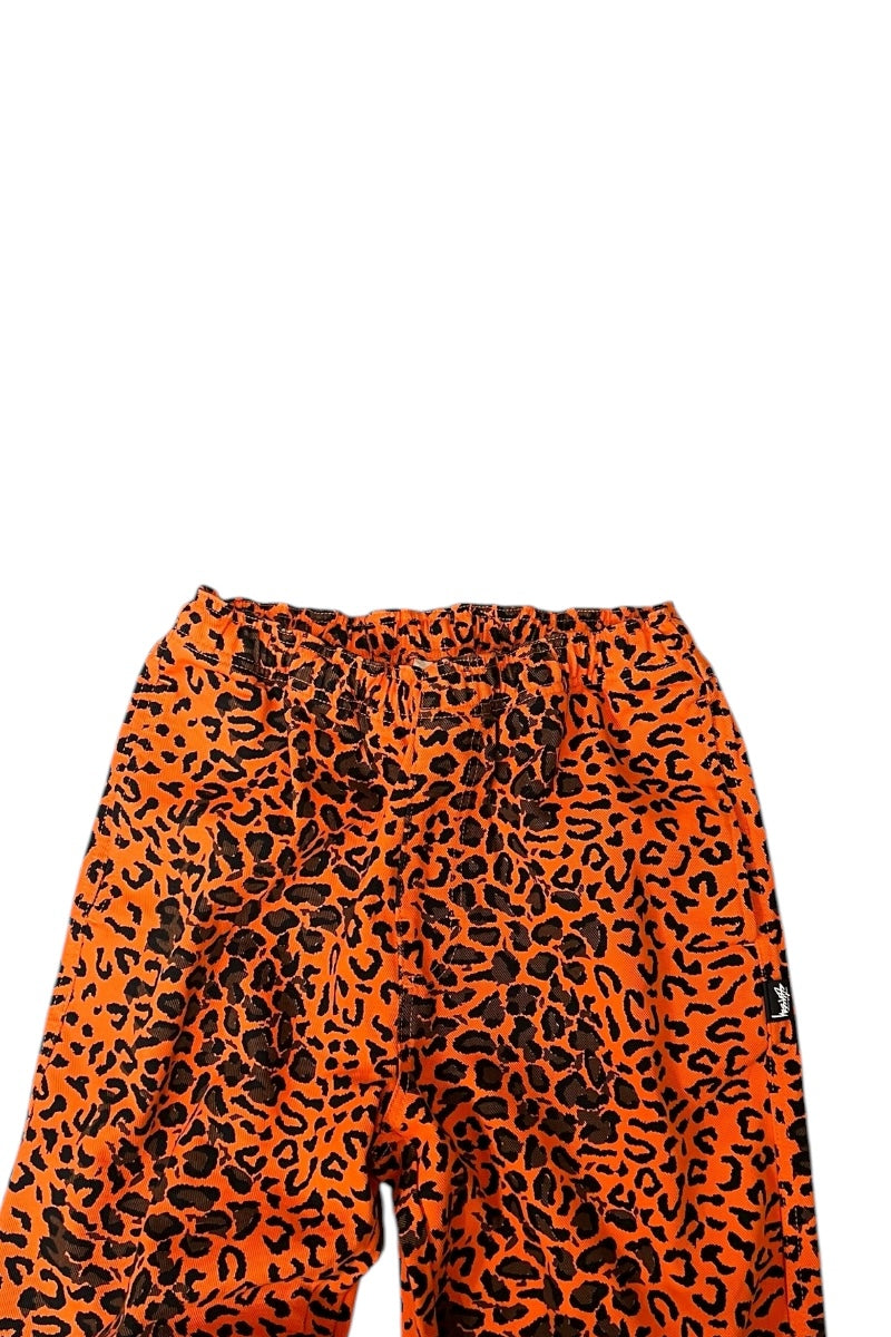 MADE IN TURKEY 21'S LEOPARD PANTS / ORANGE [SIZE: XS USED]