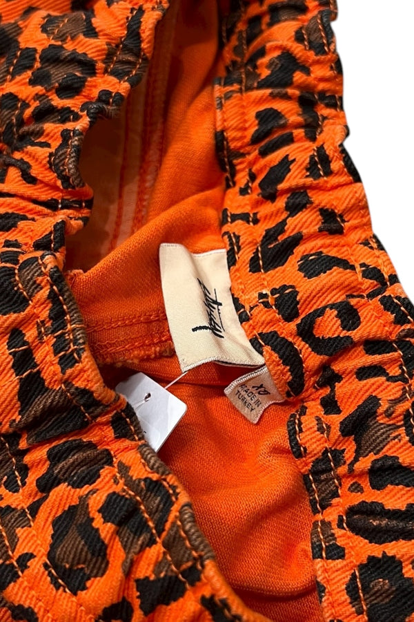 MADE IN TURKEY 21'S LEOPARD PANTS / ORANGE [SIZE: XS USED]