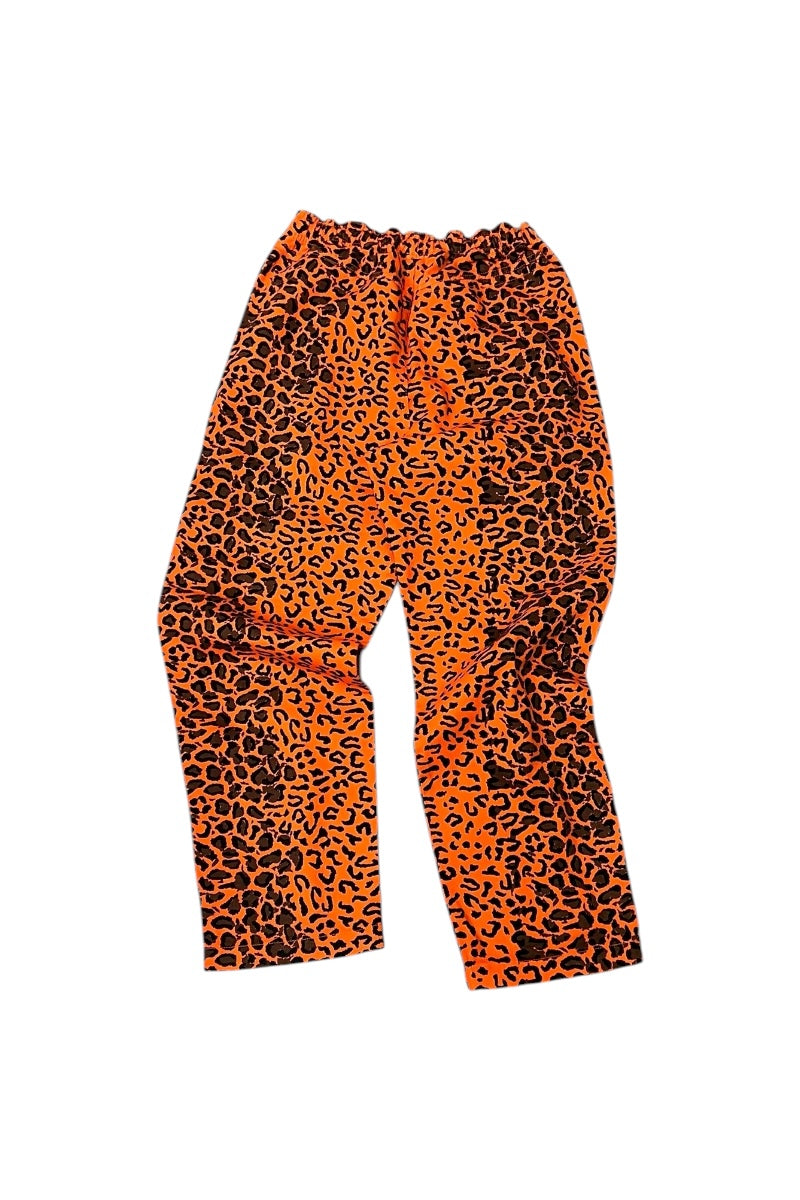 MADE IN TURKEY 21'S LEOPARD PANTS / ORANGE [SIZE: XS USED]