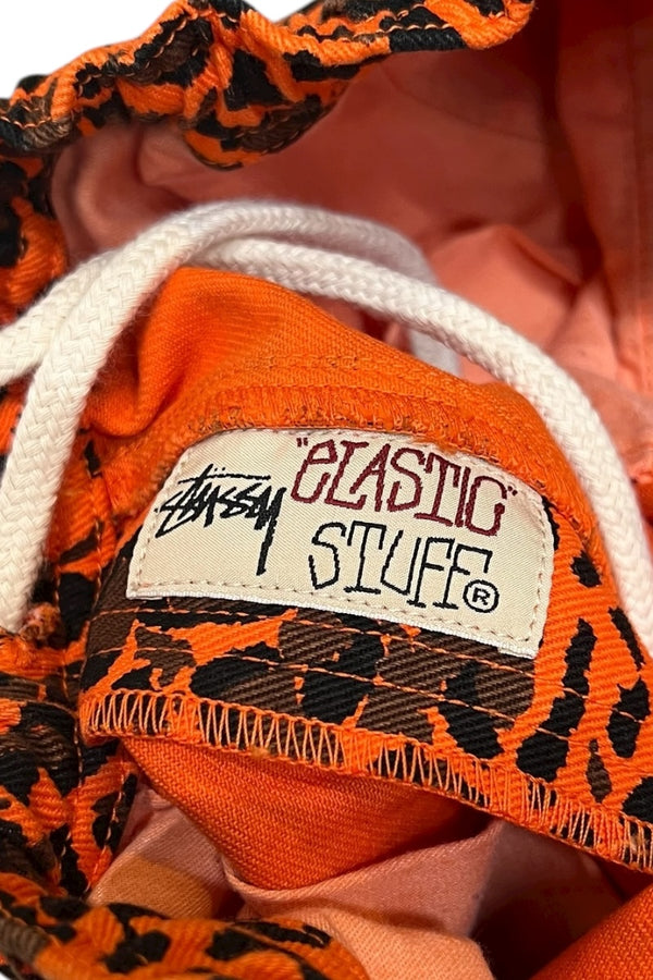 MADE IN TURKEY 21'S LEOPARD PANTS / ORANGE [SIZE: XS USED]