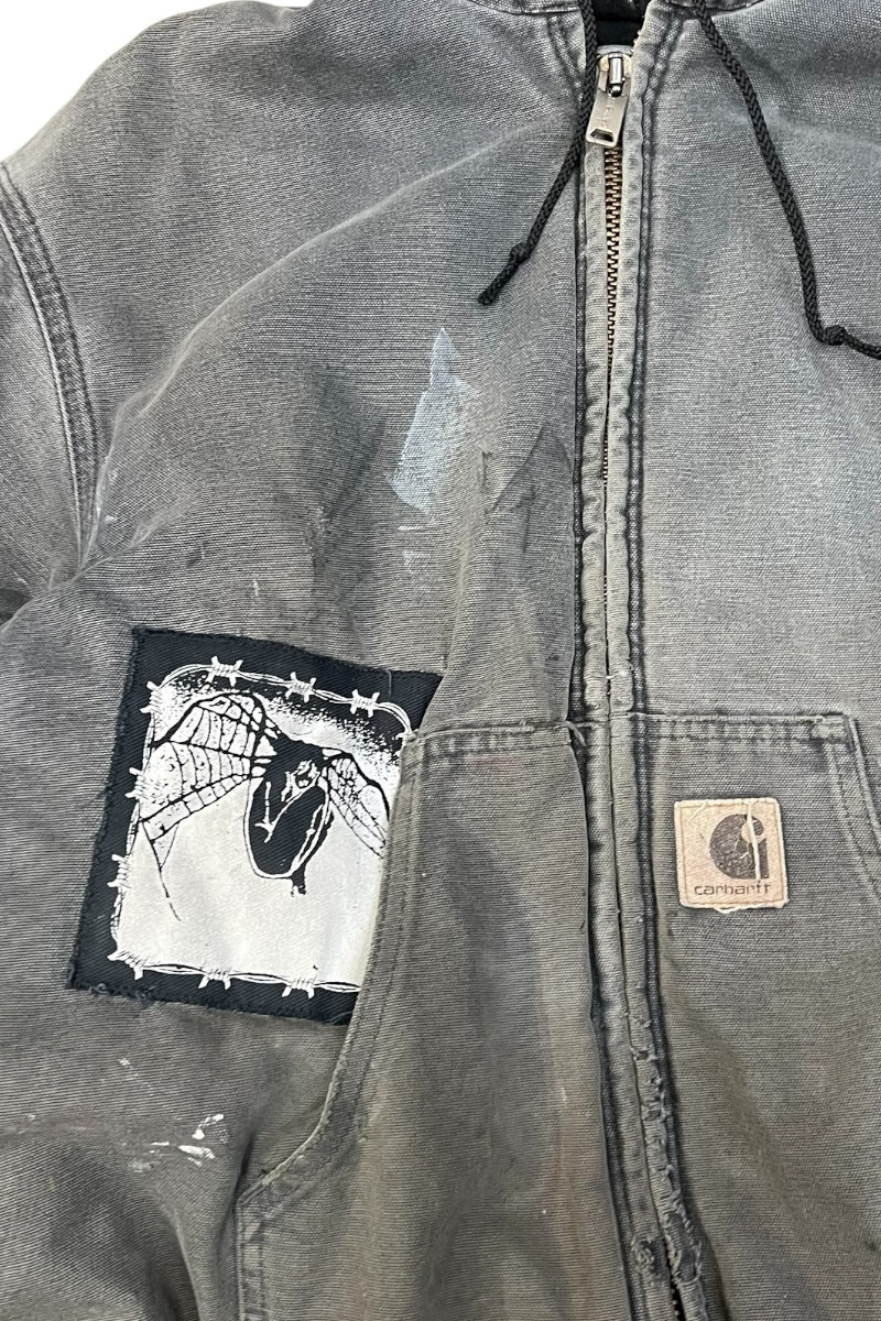 MADE IN USA 00'S CUSTOM ACTIVE JACKET USA model / GRAY [SIZE: S USED]