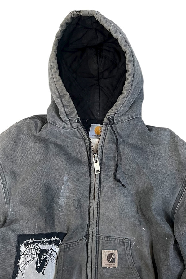 MADE IN USA 00'S CUSTOM ACTIVE JACKET USA model / GRAY [SIZE: S USED]