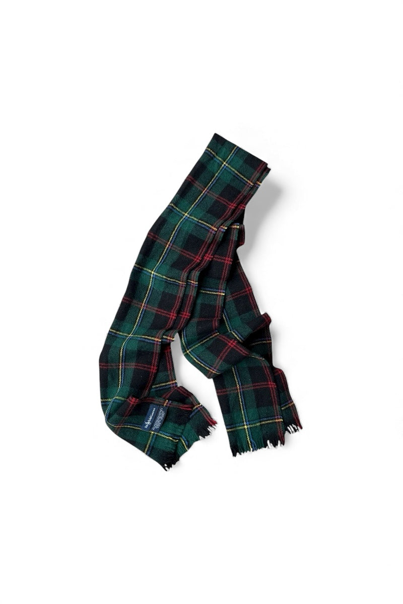 90'S LAMBS WOOL SCARF / CHECK [SIZE: ONE SIZE USED]