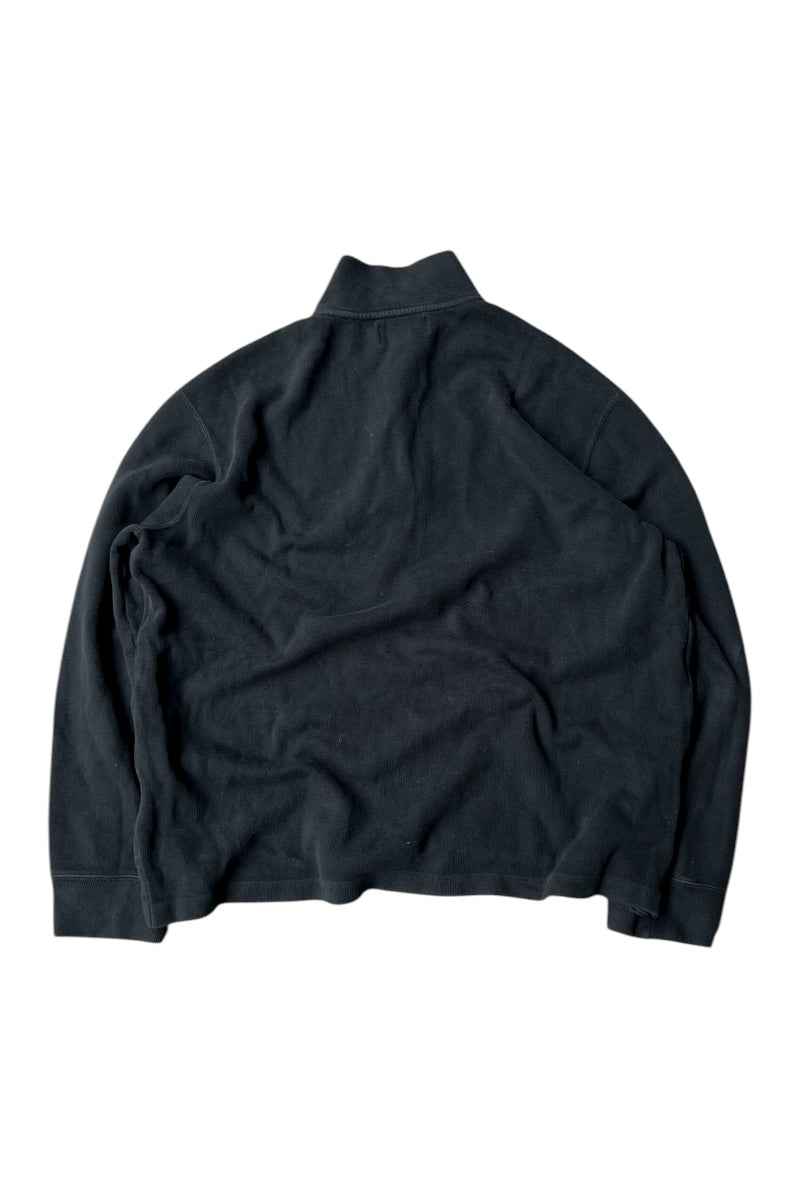 90'S HALF-ZIP SWEATSHIRT / BLACK [SIZE: L USED]
