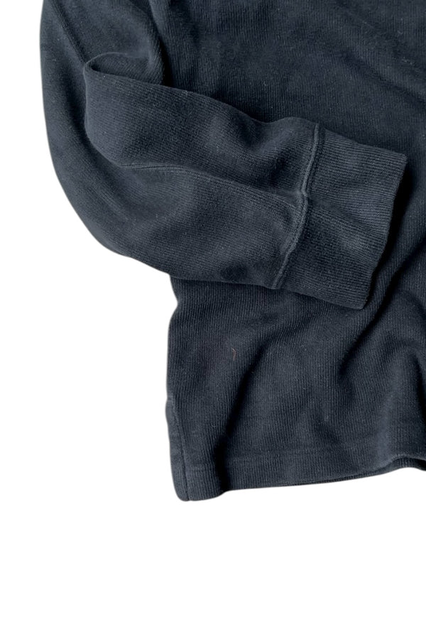 90'S HALF-ZIP SWEATSHIRT / BLACK [SIZE: L USED]
