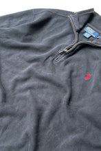 画像をギャラリービューアに読み込む, 90&#39;S HALF-ZIP SWEATSHIRT / BLACK [SIZE: L USED]
