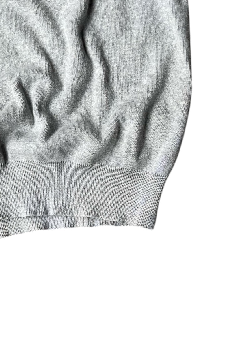 90'S COTTON KNIT VEST / GRAY [SIZE: L USED]