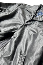 画像をギャラリービューアに読み込む, Y2K EARLY 00&#39;S LEATHER CAR COAT / BLACK [SIZE: L USED]
