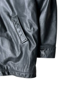 画像をギャラリービューアに読み込む, Y2K EARLY 00&#39;S LEATHER CAR COAT / BLACK [SIZE: L USED]
