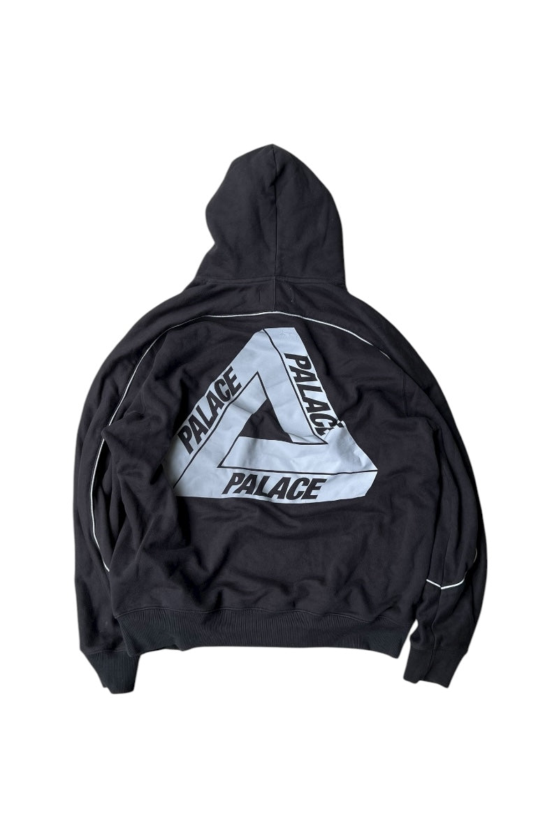 19SS REFLECTED LOGO HOODIE SWEATSHIRT / BLACK [SIZE: L USED]