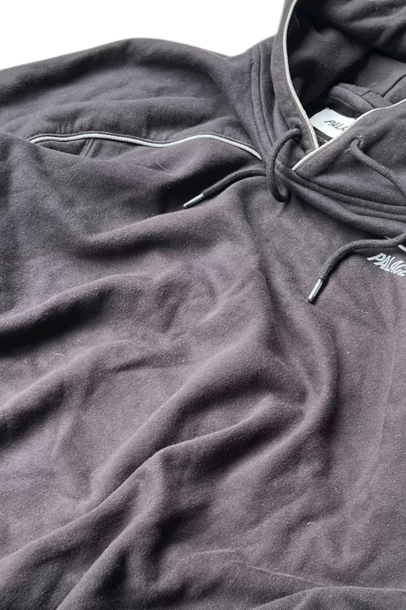 19SS REFLECTED LOGO HOODIE SWEATSHIRT / BLACK [SIZE: L USED]