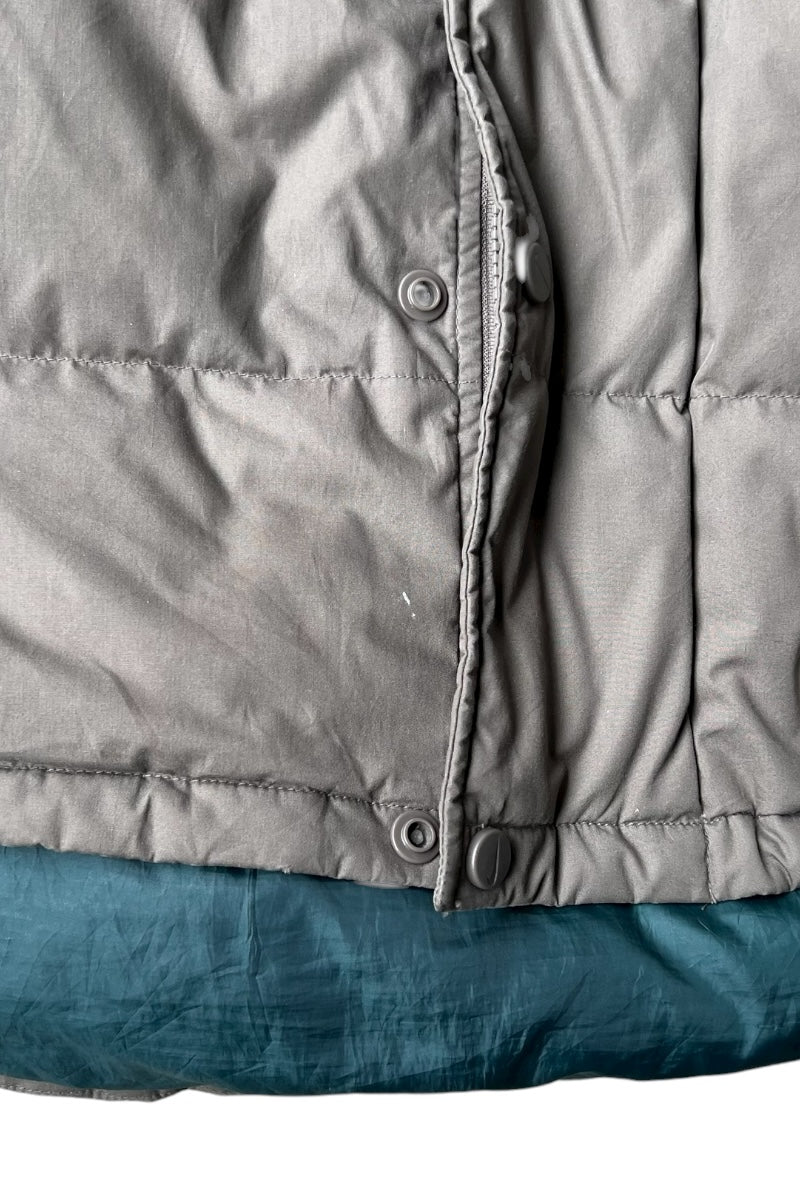 90'S ONE POINT LOGO DOWN JACKET / KHAKI [SIZE: M USED]
