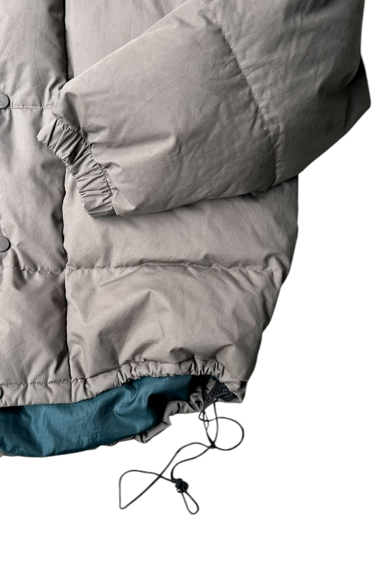 90'S ONE POINT LOGO DOWN JACKET / KHAKI [SIZE: M USED]