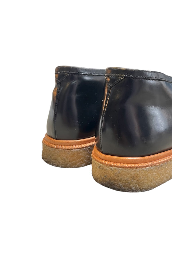 MADE IN PORTUGAL TYPE 3 ZIP UP LEATHER SHOES / BLACK [SIZE: 27.0cm USED]