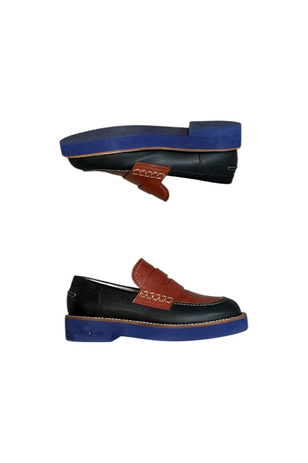 MADE IN ITALY LEATHER LOAFER / MULTI [SIZE: 41 (equivalent to 26cm) USED]