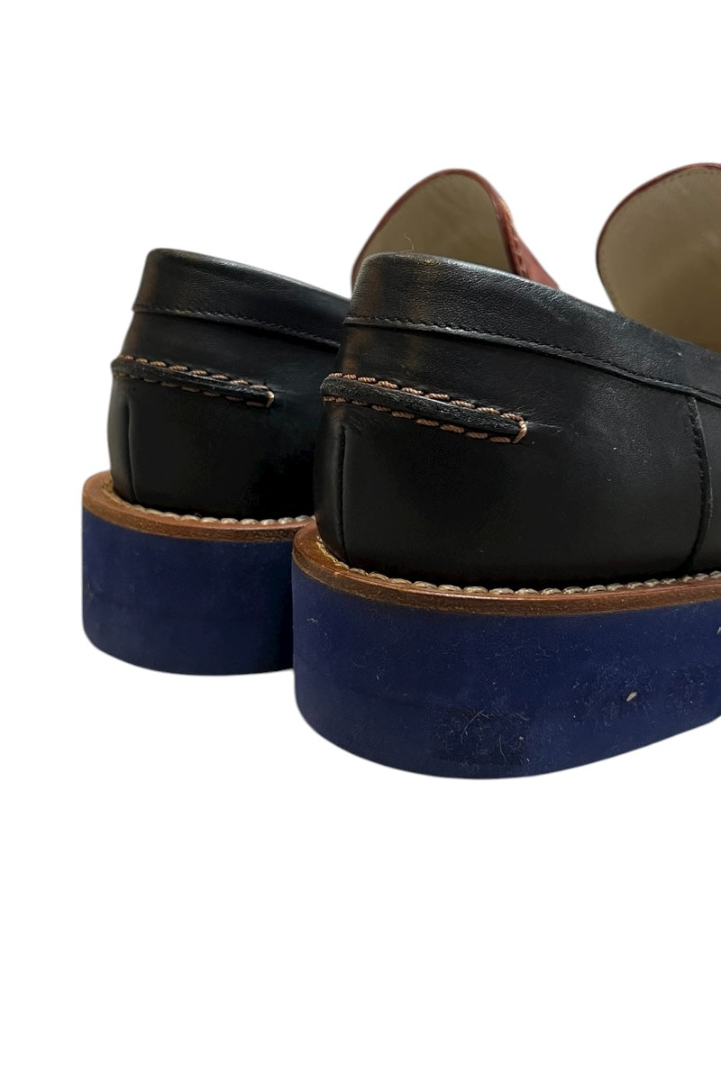 MADE IN ITALY LEATHER LOAFER / MULTI [SIZE: 41 (equivalent to 26cm) USED]