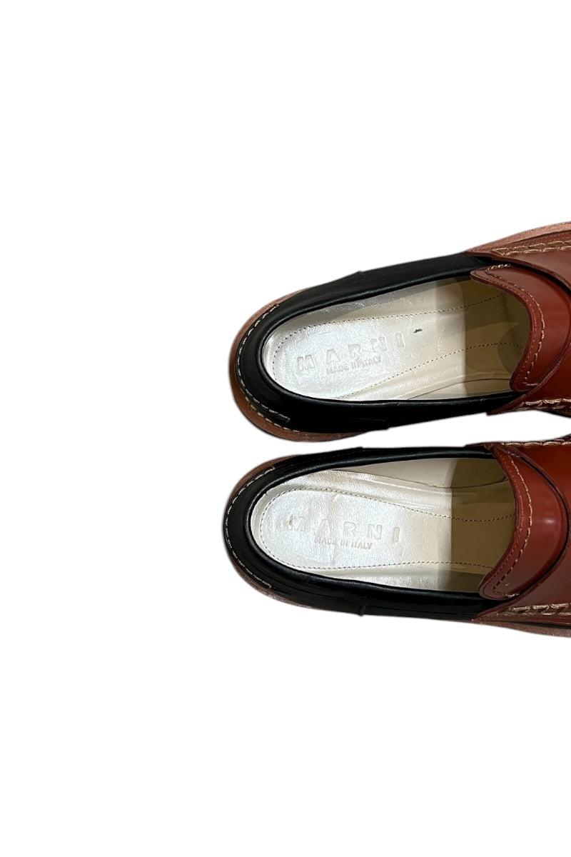 MADE IN ITALY LEATHER LOAFER / MULTI [SIZE: 41 (equivalent to 26cm) USED]