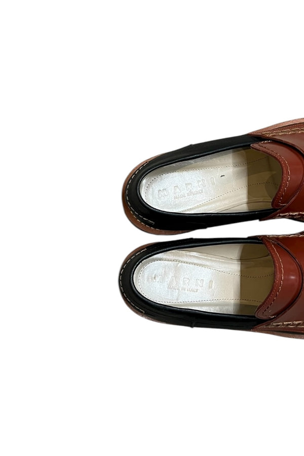 MADE IN ITALY LEATHER LOAFER / MULTI [SIZE: 41 (equivalent to 26cm) USED]
