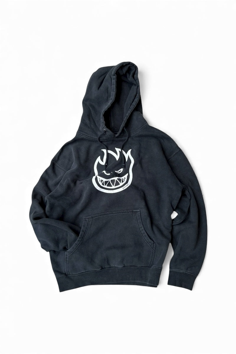 Y2K EARLY 00'S SKATEBOARD HOODIE SWEATSHIRT / BLACK [SIZE: L USED]