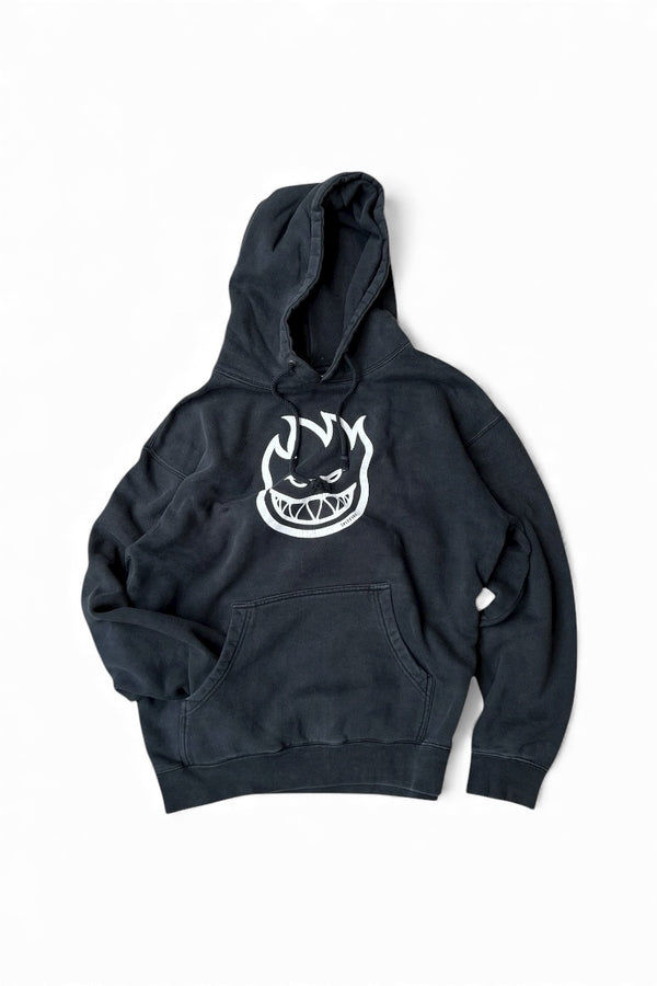 Y2K EARLY 00'S SKATEBOARD HOODIE SWEATSHIRT / BLACK [SIZE: L USED]