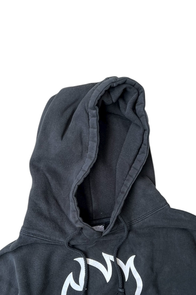 Y2K EARLY 00'S SKATEBOARD HOODIE SWEATSHIRT / BLACK [SIZE: L USED]