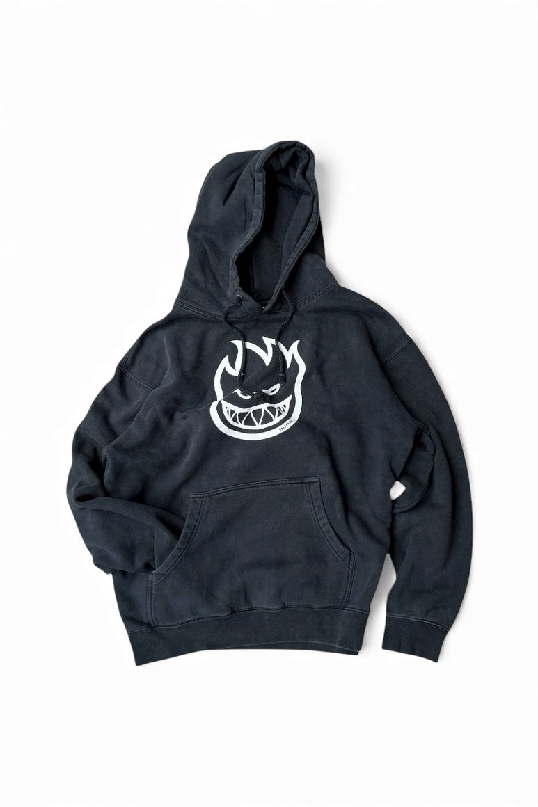 Y2K EARLY 00'S SKATEBOARD HOODIE SWEATSHIRT / BLACK [SIZE: L USED]