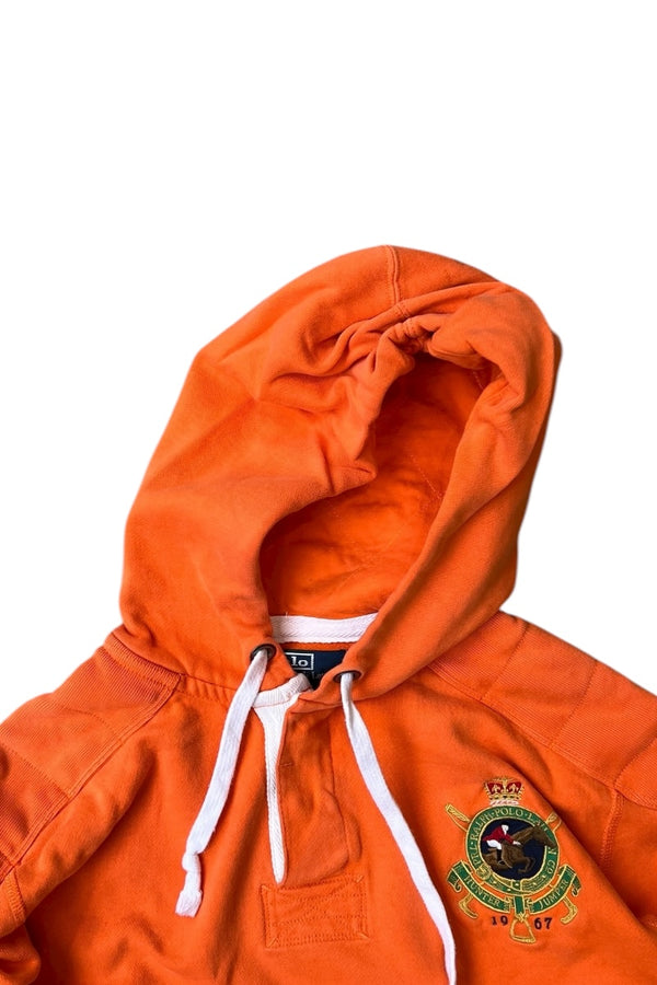 90'S EMBROIDERY SWEAT HOODIE EXCLUSIVE OF DECORATION / ORANGE [SIZE: M USED]