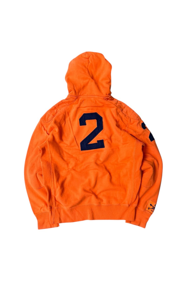 90'S EMBROIDERY SWEAT HOODIE EXCLUSIVE OF DECORATION / ORANGE [SIZE: M USED]