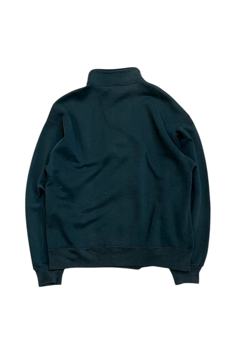 MADE IN USA 90'S HALF-ZIP SWEATSHIRT / KHAKI [SIZE: L USED]