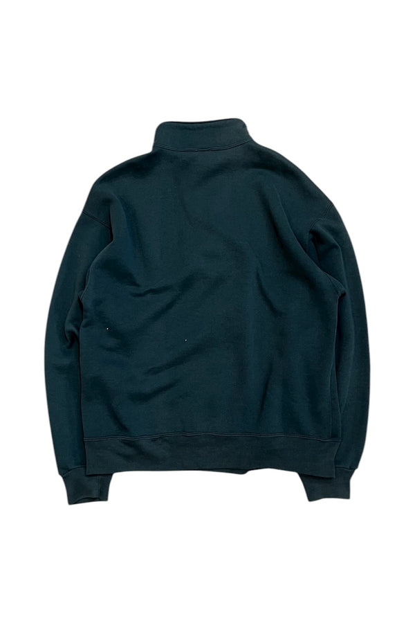 MADE IN USA 90'S HALF-ZIP SWEATSHIRT / KHAKI [SIZE: L USED]