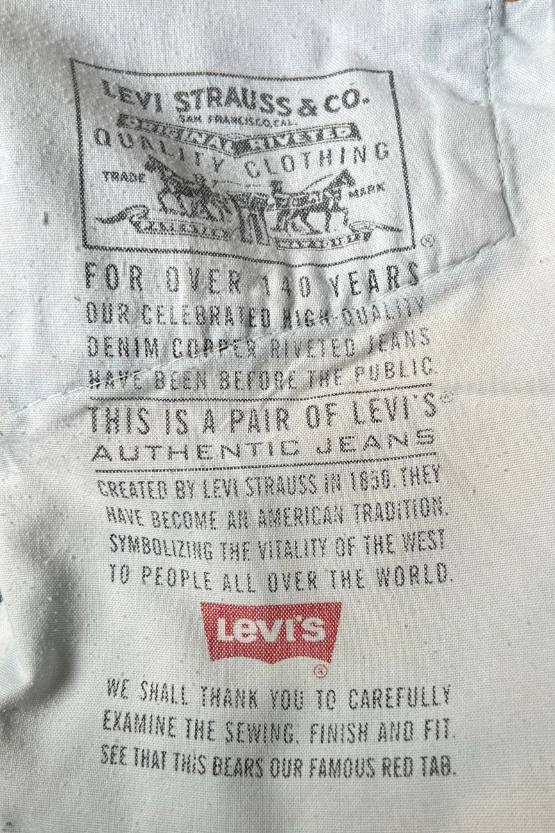 MADE IN USA 95'S 512 DENIM PANTS / INDIGO [SIZE: W34 USED]