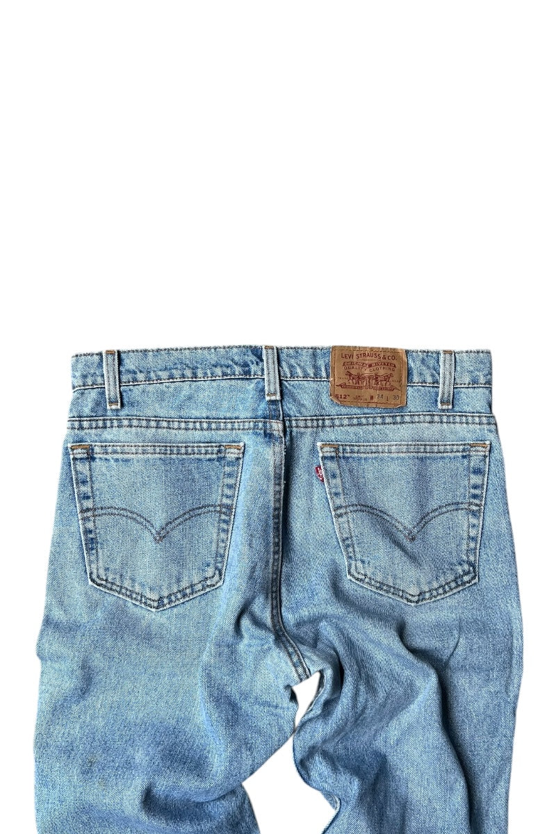 MADE IN USA 95'S 512 DENIM PANTS / INDIGO [SIZE: W34 USED]