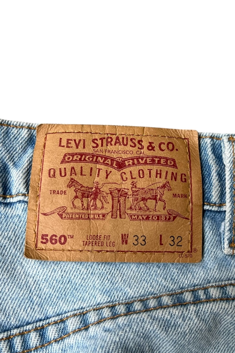 MADE IN USA 90'S 560 DENIM PANTS / INDIGO [SIZE: W33 USED]