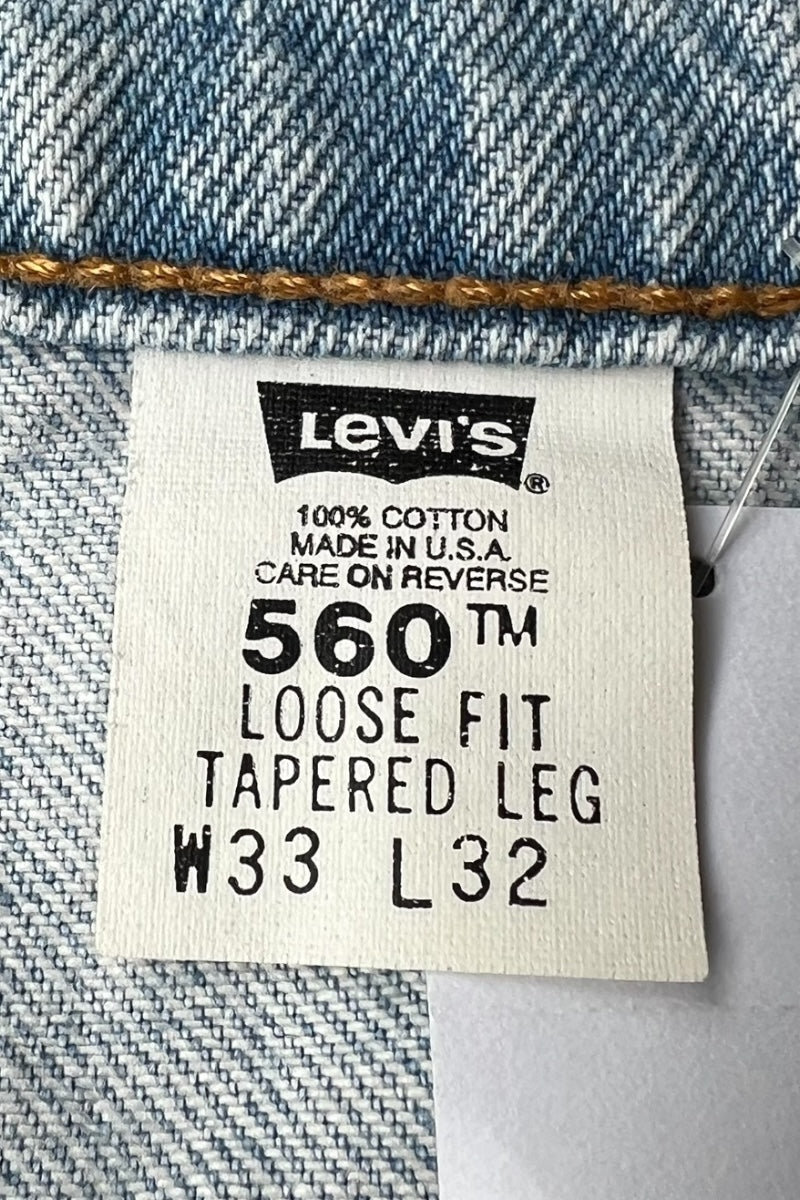 MADE IN USA 90'S 560 DENIM PANTS / INDIGO [SIZE: W33 USED]