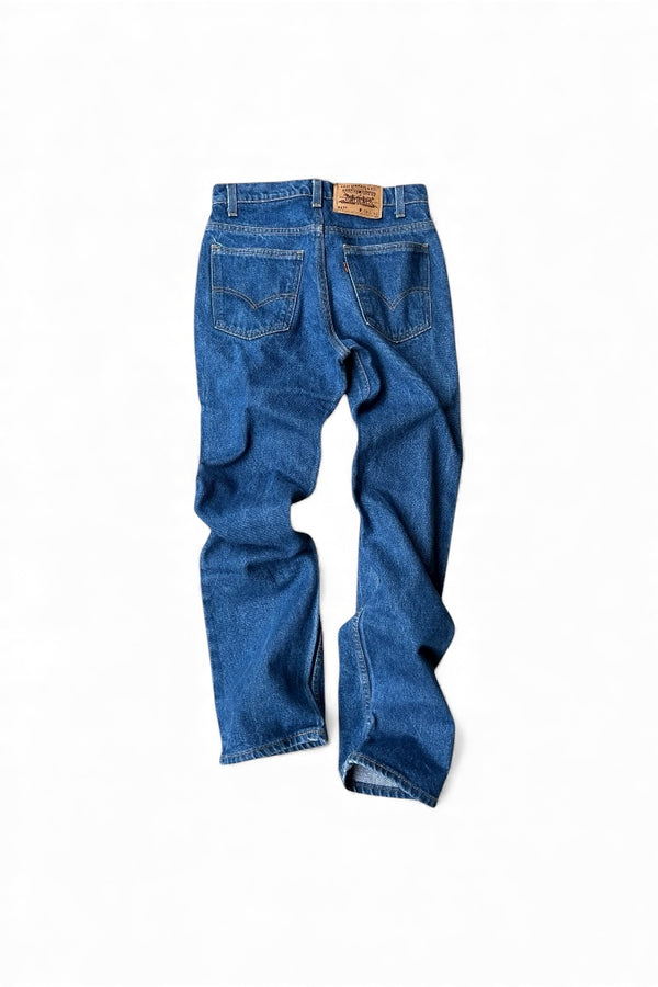 MADE IN USA 98'S 517 DENIM PANTS ORANGE TAB / INDIGO [SIZE: 30 USED]