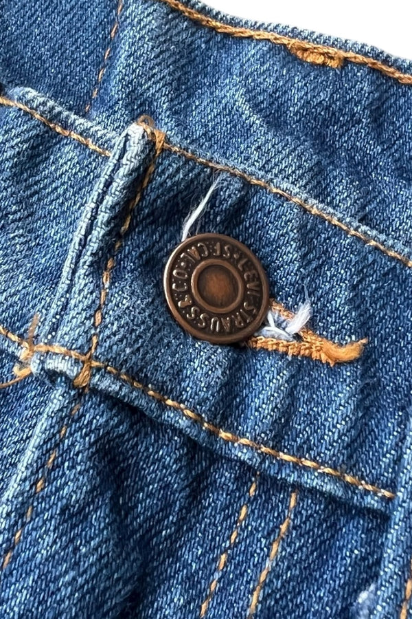 MADE IN USA 98'S 517 DENIM PANTS ORANGE TAB / INDIGO [SIZE: 30 USED]