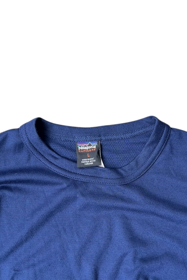 MADE IN USA 99'S CAPILENE L/S T-SHIRT / NAVY [SIZE: L USED]