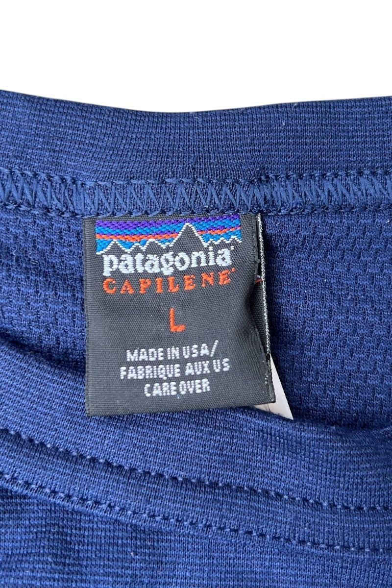 MADE IN USA 99'S CAPILENE L/S T-SHIRT / NAVY [SIZE: L USED]