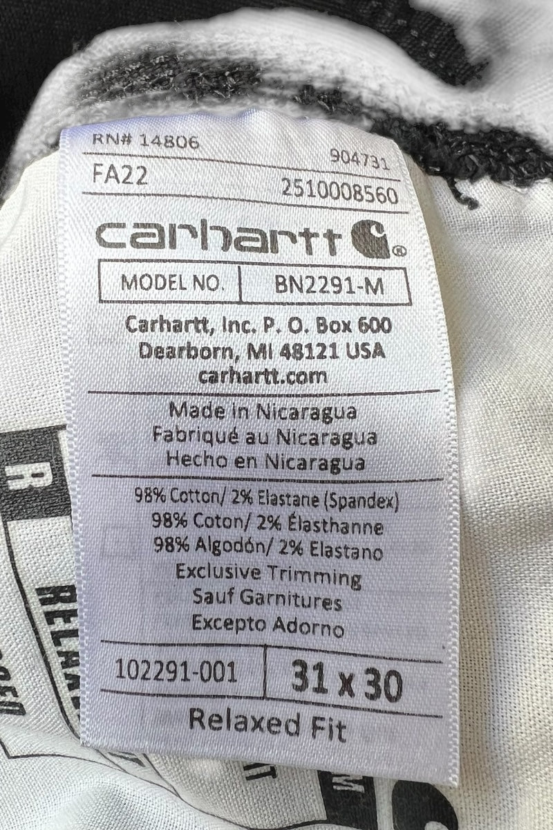 22'S PAINTER PANTS / BLACK [SIZE: M USED]